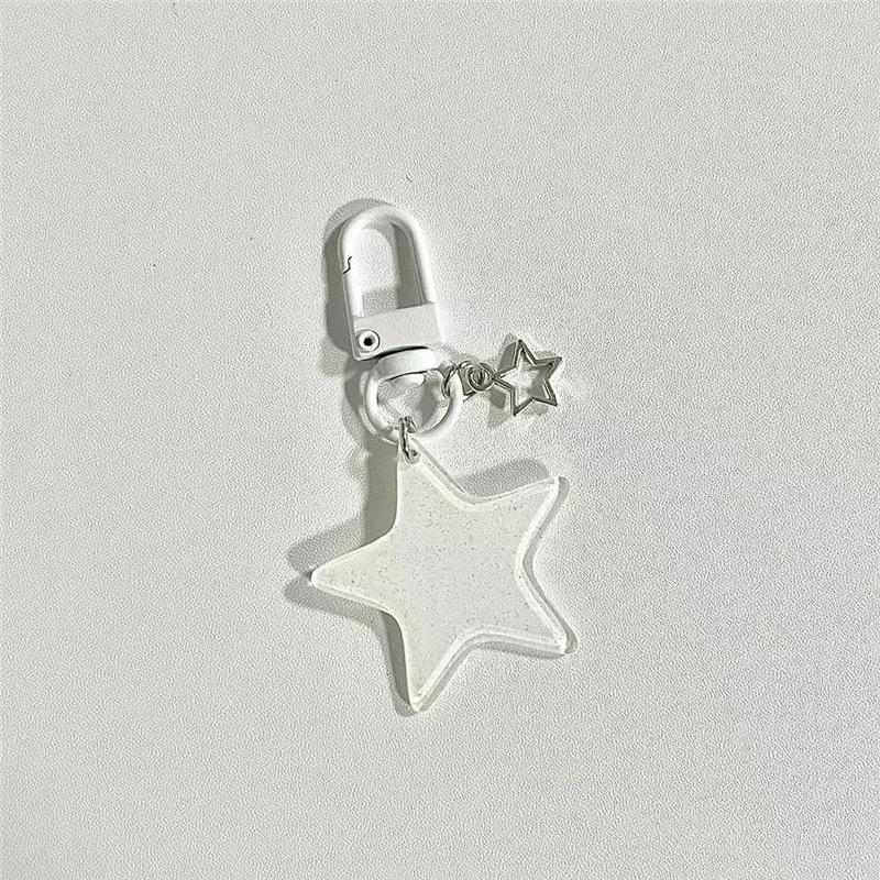 Acrylic Star Pendant Keychain: Y2K Sweet & Cool Five-Pointed Star Design