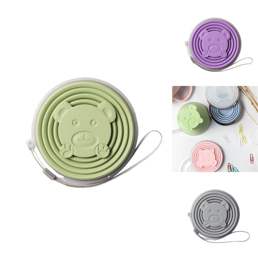 Portable Outdoor Travel Collapsible Silicone Cup Candy Colors