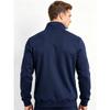 Men's Plus Size Cotton Track Jacket (Sizes L-6XL) - Full Zip Stand Collar Sweatshirt with Pockets - Big and Tall Casual Outerwear