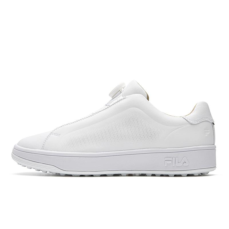 FILA GF 1911 Trainer Abrasion Resistant, Breathable, Lightweight Low top Golf Shoes Men s FILA White A12M621708FWT 42
