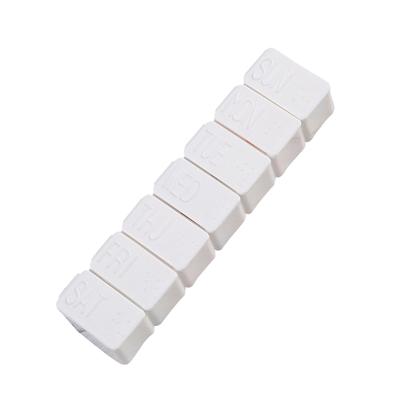 7 Compartments Weekly Medicine Box 7 Day Medicine Case Weekly Tablet Organizer Daily Vitamin Case