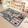 Tappeto Rotolante Cartone Animato Quattro Stagioni Educazione Precoce per Bambini, Tappeto in Feltro Cristallo per Soggiorno, Decorazione Domestica