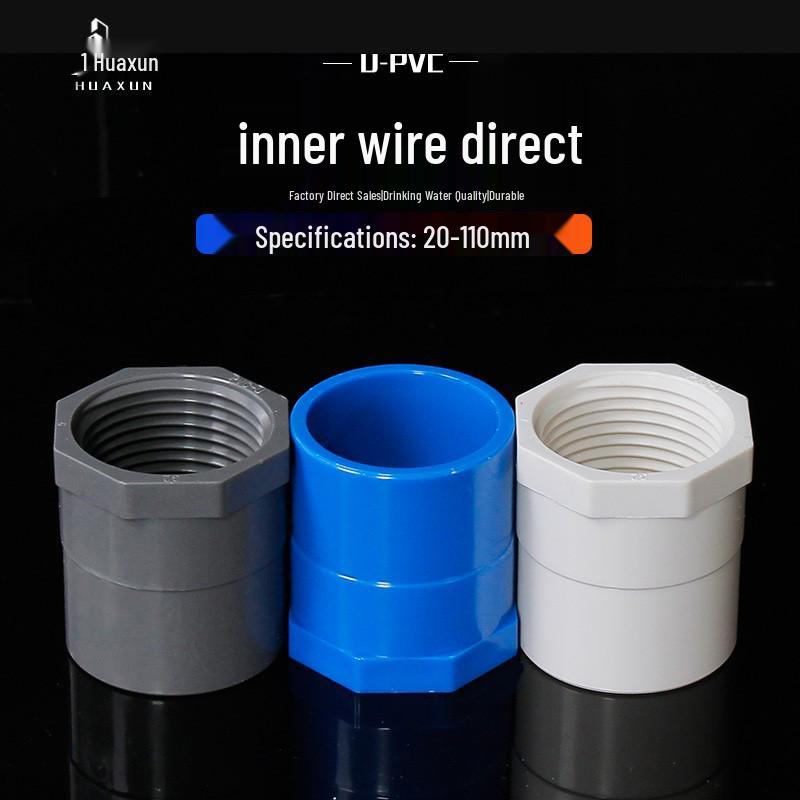 PVC Internal Thread Straight Connector (Sizes: 20, 25, 32, 40, 50, 63, 75, 90)