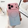 For Magsafe Gradient Silicone Multicolour Shockproof Case For iPhone 17 16 15 14 13 12 11 Pro Max Plus Wireless Charging Cover