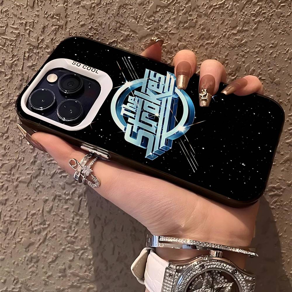 

Rock Band The S-Strokes Phone Case For IPhone 17 16 15 14 13 12 11 Pro Max Plus Color Silver Cover iPhone 13