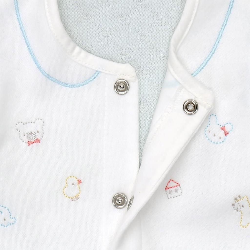 All Chiffon Baby Quilt Sax Made in Japan [Baby Castle] Two-Way 50-70