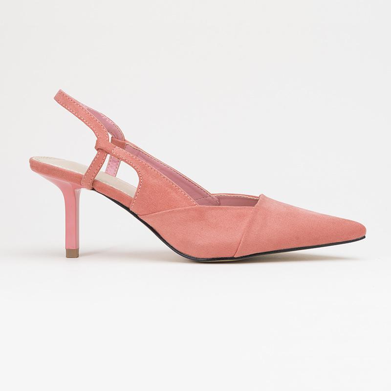 

Туфли на высоком каблуке Cat Stiletto, удобные и нежные, с острым носком, римские сандалии Back Space Professional French Girl 56 34 розовый