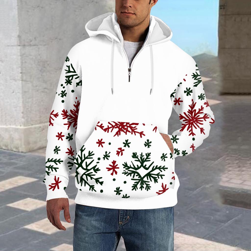 Bahar ve Erkek Ayakta Yaka Sweatshirt Açık Hava Rahat Kazak Üstleri