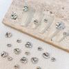 10Pieces Flatback Glass Nails Rhinestones Crystal Charm Nail Art Flatback Gems