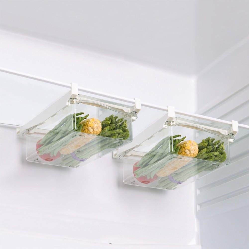 Pull Out Refrigerator Hanging Organizer Transparent Fruit Egg Storage Rack  Kitchen Organizer