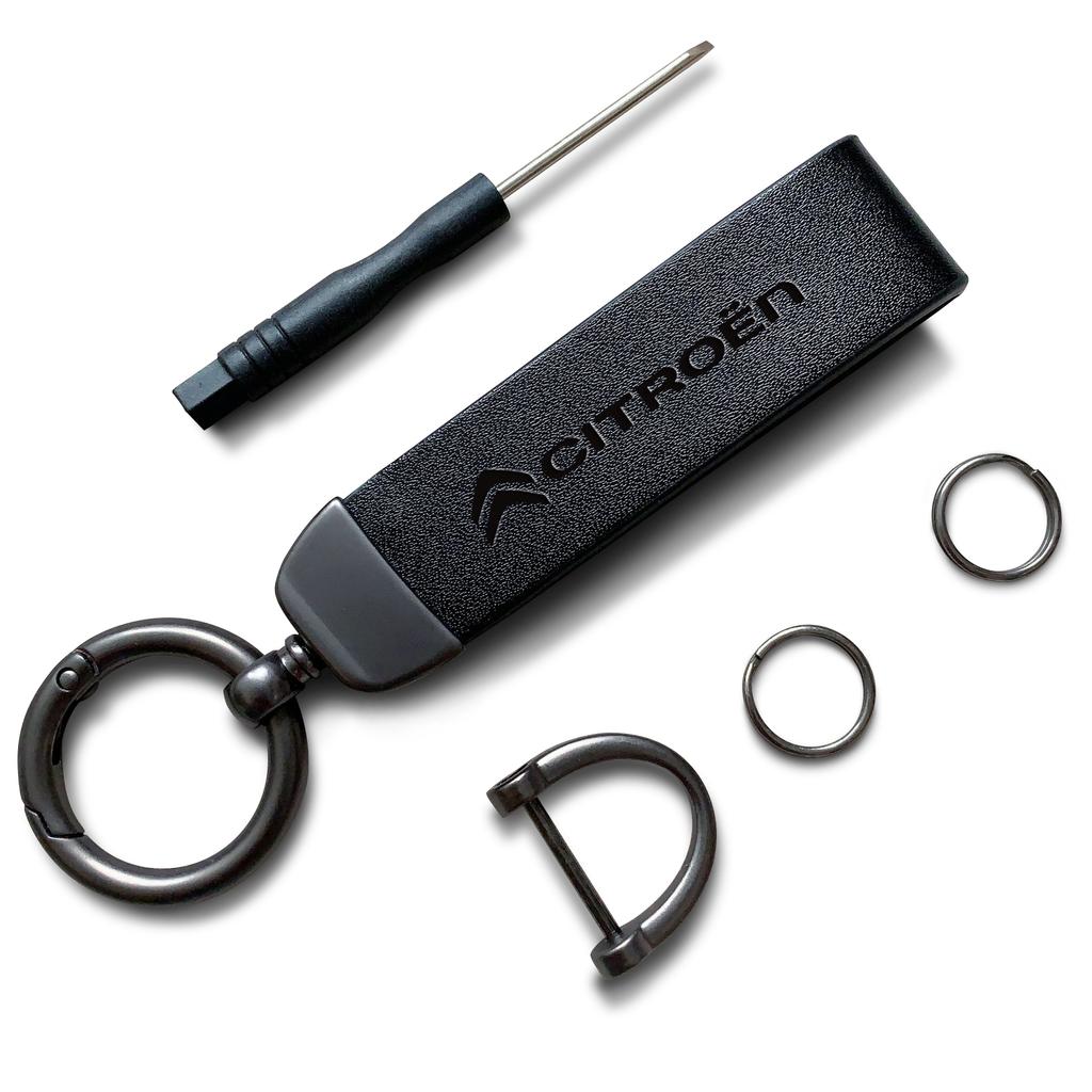 Maillard Colour Keychain Car Logo Key Chain For Citroen C5X e-C4 X e-C3 C4 C3 C5 AIRCROSS C-Elysee C-Crosser C4 Cactus Berlingo