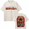 Washed Anime Attack on Titan T-shirt Shingeki No Kyojin Levi Ackerman Vintage Short Sleeve Men Women Cotton Loose T Shirts Gifts