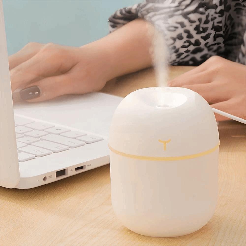 with LED Mini Humidifier Silent Air Purifier New Air Humidifier  Car Use