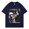 Funny Wizard Fairy with Swirling Smoke and Snape In The Same Frame Picture Tshirt Fashionable Retro Shortsleeved
