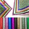 Sparkly Chunky Glitter Fabric Roll Rainbow Iridescent Vinyl Faux Leather Fabric Bow Craft DIY Earring Material Handmade