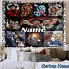 Custom Name Tapestry Clown Horror Tapestry, Unique Design Tapestry, Suitable for Bedroom,Livingroom, Playroom,Heartwarming Fan Holiday Gifts