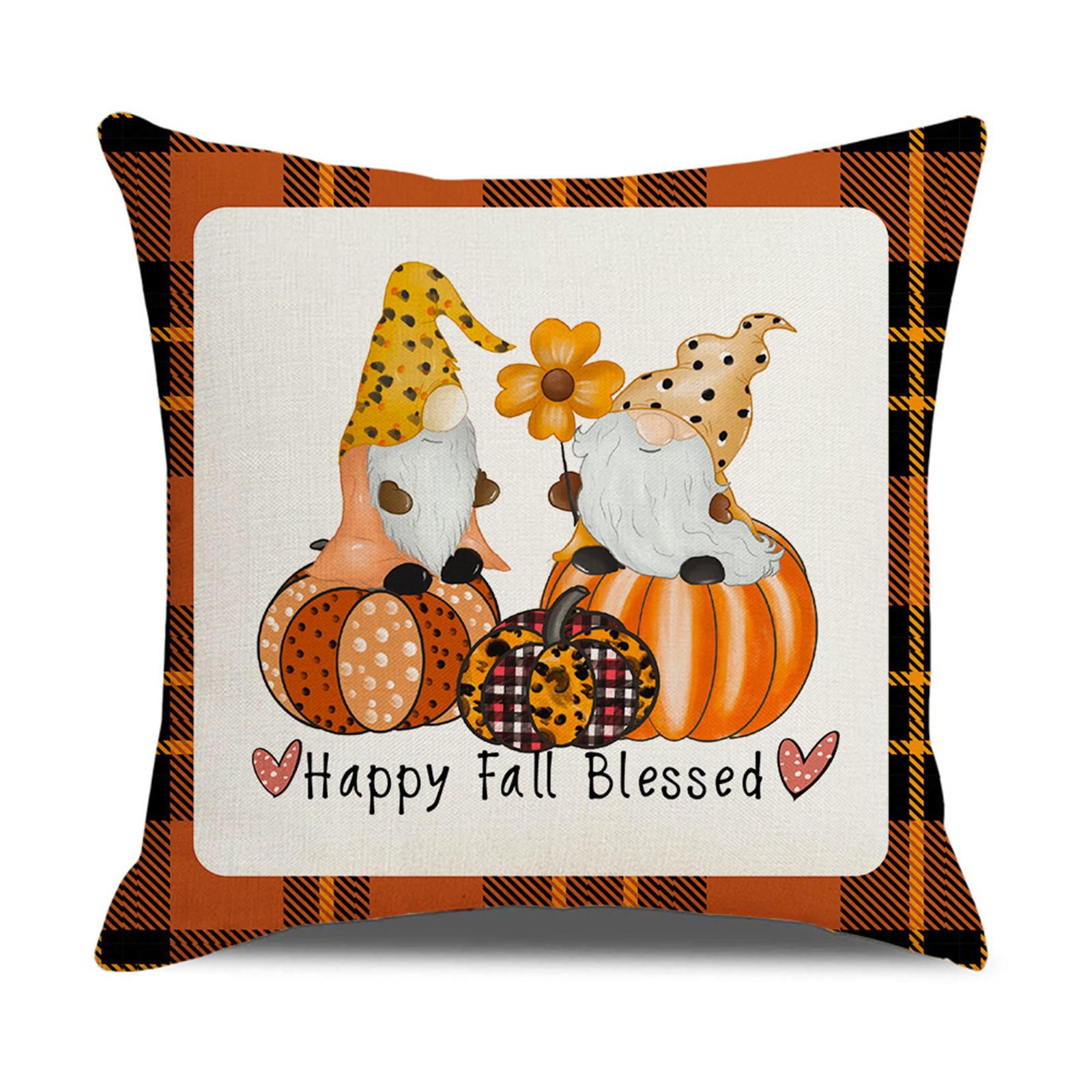 Throw Pillow Cushion Cover 45x45cm, Autumn Collection Pillow Case Square Cushion Protector Invisible Zipperwed