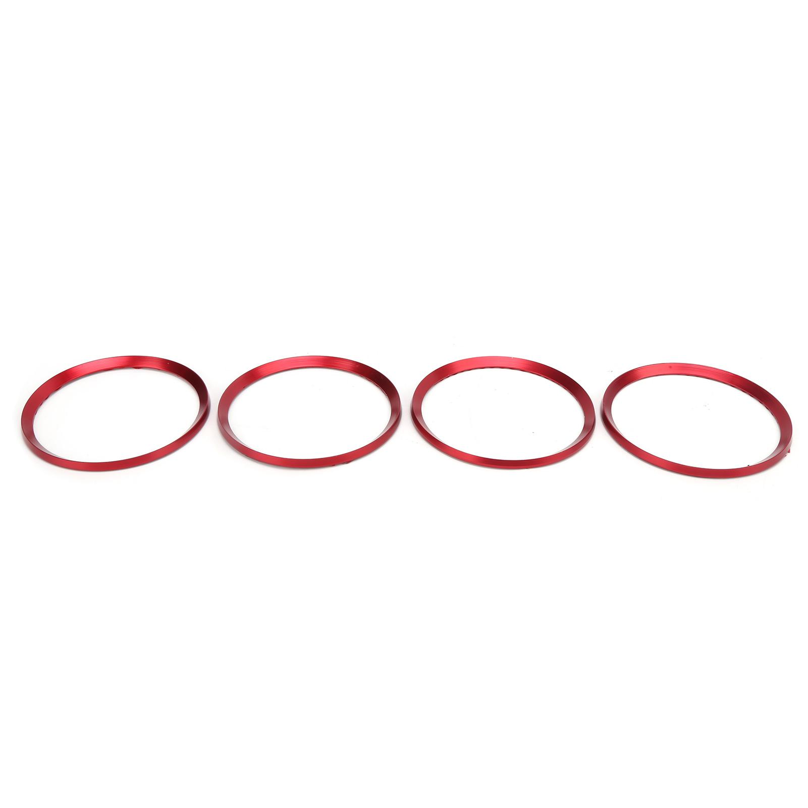 4pcs Car Wheel Center Hub Trim Decorative Cover Red Replacement for Honda Civic 10th Gen 2016  2019