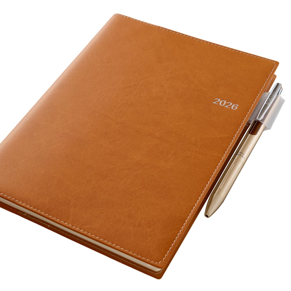 NOLTY April Weekly 9690 Planner, 2026, Start, A5, Access, 4, Camel,