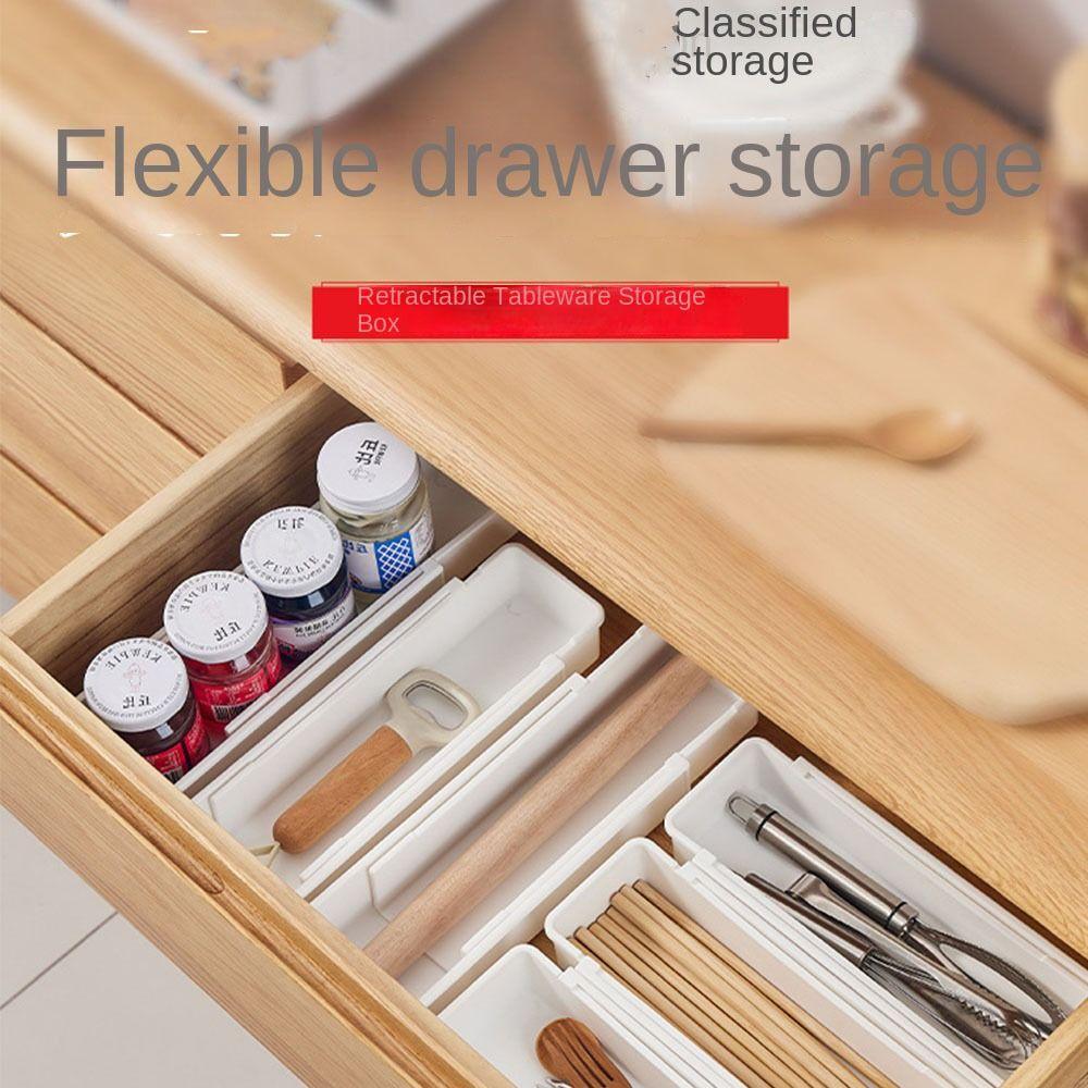 Kitchen Accessories Drawer Compartment Storage Box Sundries Divider Trays Drawer Organizers