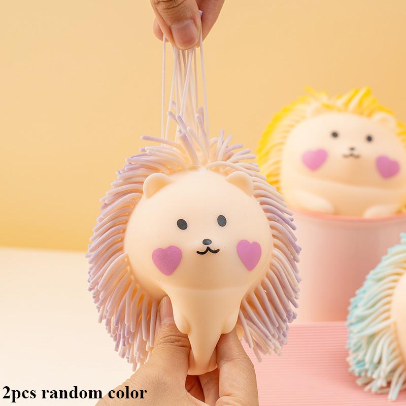 Cute Hedgehog Anti Stress Squishy Fidget Toys Venting Ball Slow Rising Decompression Squeeze Toy For Adults Kids Holiday Gifts
