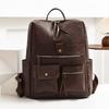 Schoolbag Women's Backpack Multi-pocket 1011 New PU Business Bag Commuter Multifunctional Backpack Portable Oblique Span Bag