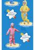 Children's Waterproof Footed Raincoat & Pants Set for Toddlers and Kindergarten Boys & Girls