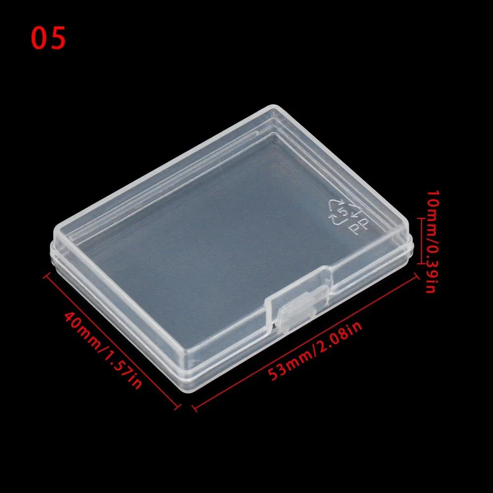 DiY Small Square Clear Plastic Storage Box For Jewelry Diamond Embroidery Craft Bead Pill Home Storage Accessories