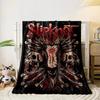 A goat skull with horns, surrounded by detailed skulls and fiery textures. for all seasons blanket lunch break throw gift