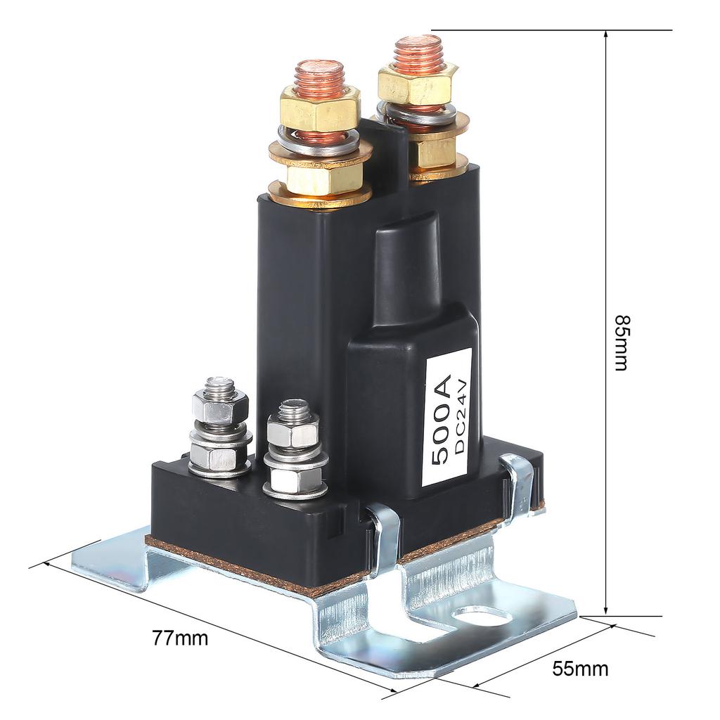 Portable 24V 500A Large Current DC Relay Dual Cells Isolator Forklift Motor