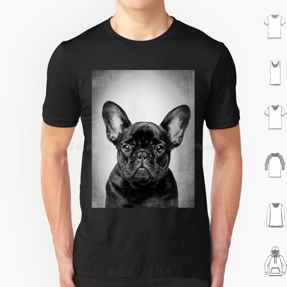 French Bulldog Black DogBw VintageT Shirt Cotton Men Women DIY Print French Bulldog Bulldog French Bulldog Dog Black French
