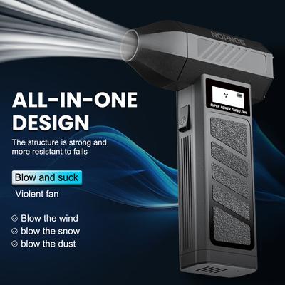 Čisticí foukač Nástroj Elektrický ofukovač vzduchu Ozubená kola nastavitelná 130000 ot./min Turbo Jet Fan Foukání sněhu z auta Přenosný Typ C nabíječka Autopříslušenství