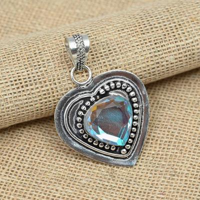 Elegant Milky Opal Gemstone 925 Solid Sterling Silver Wedding Gift Jewelry Handmade Pendant