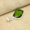 Beautiful Peridot Gemstone Solid 925 Sterling Silver Handmade Jewelry Women Pendant