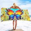 Butterfly Beach Towel Soft Floral Beach Blanket Absorbent Quick Dry Bath Towels Pool Travel Beach Towels for Adults Swim Cover