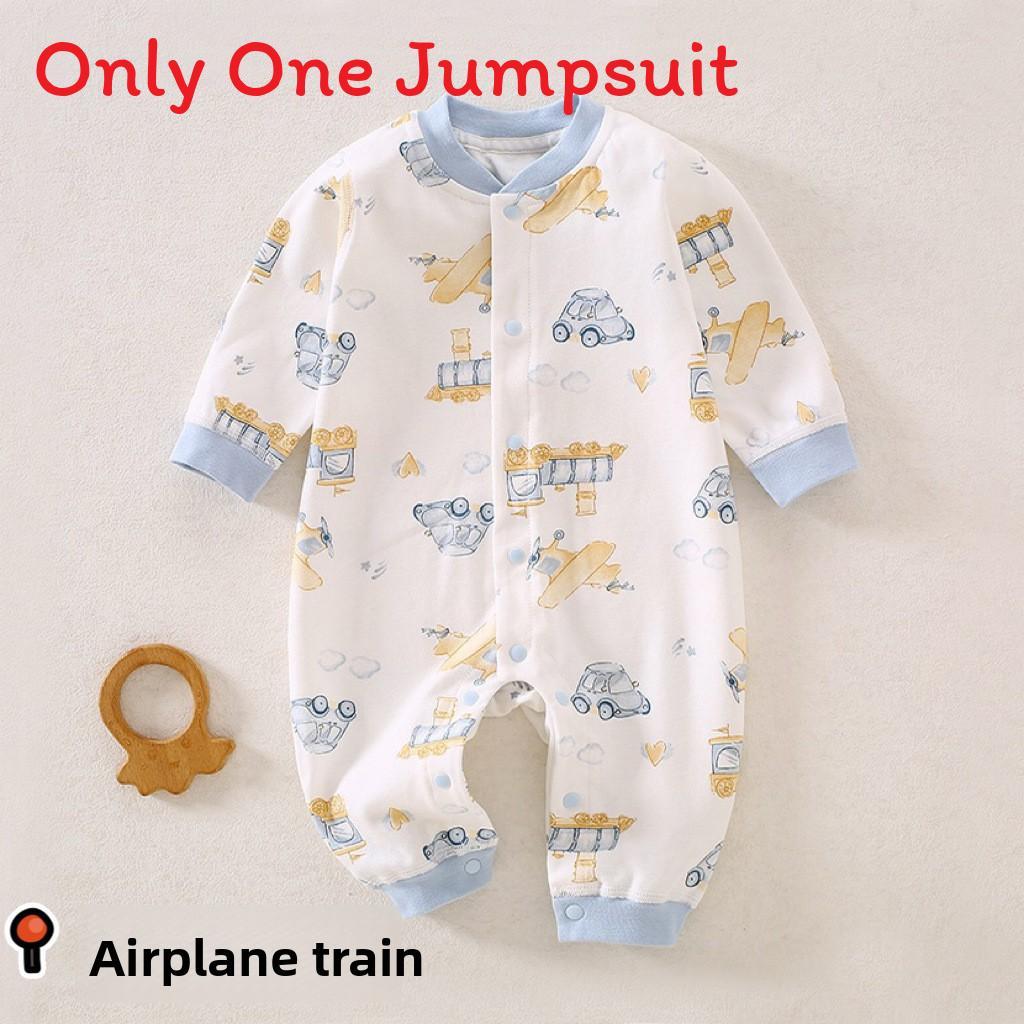 Baby Romper Spring Autumn Cotton Short Sleeve With No Bone Construction For Newborns And Infants