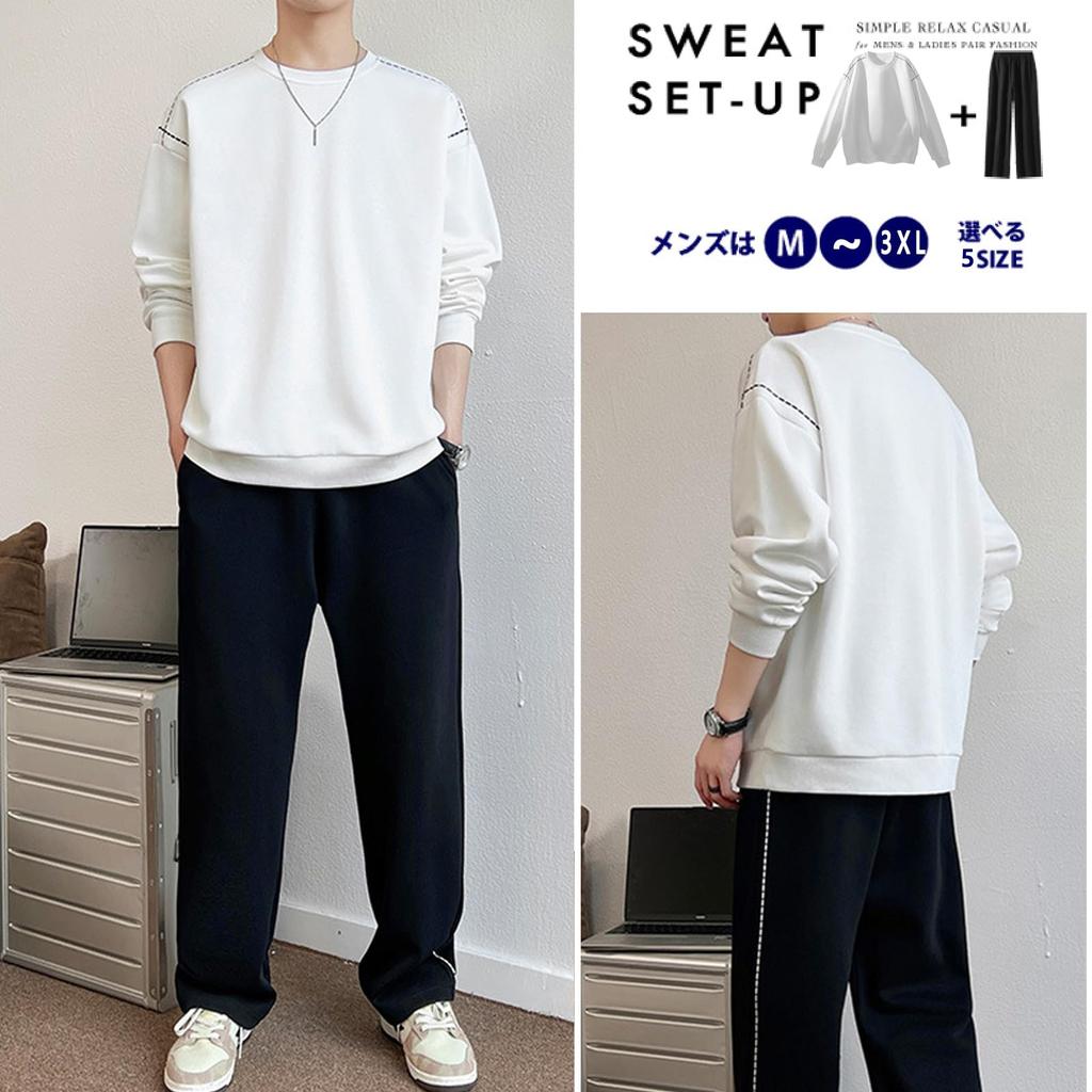 ANONIE Sweatshirt and Hoodie Soft and Korean Perfect for and Size M Men's Set, Comfortable, Style, Spring, Autumn, Winter, White,