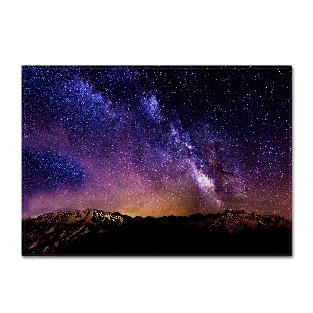 

Simple Starry Sky Living Room Carpet Bedroom Dining Room Floor Mat Pattern Size 60*90cm