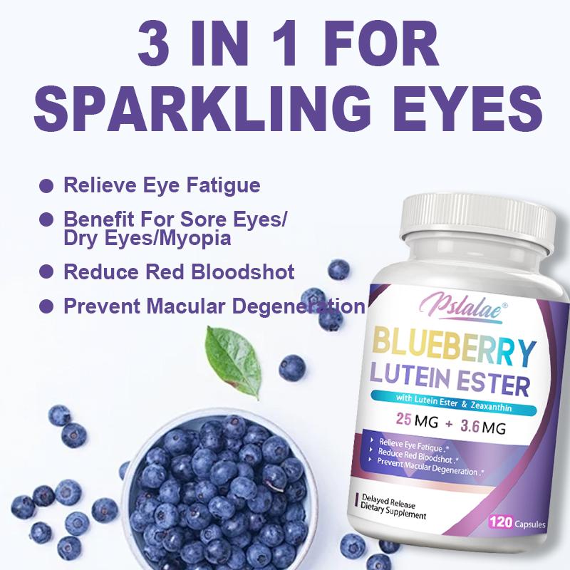 Pslalae - Blueberry Lutein Ester Capsules - Eye Health