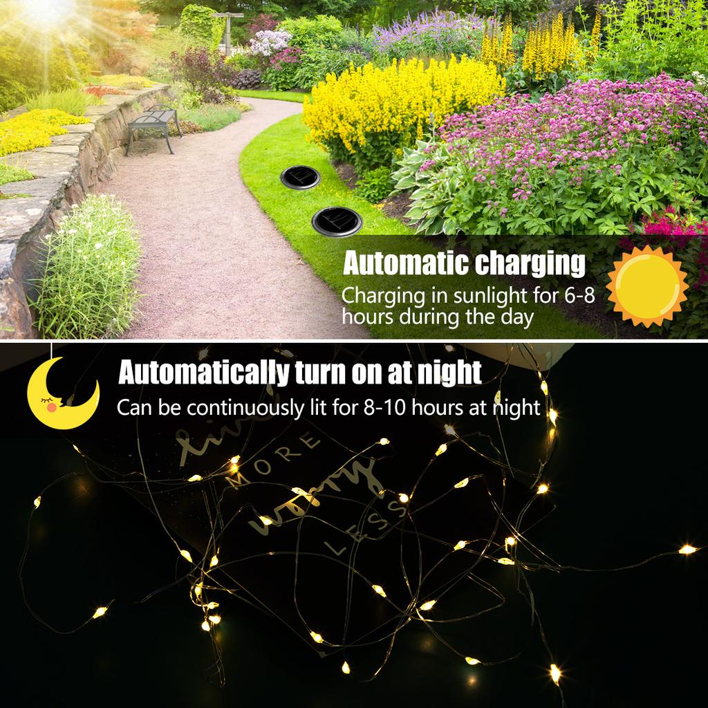 Hanging Mason Jar Solar Lights Solar Jar String Light Lid Outdoor Waterproof Outdoor Decor for Balcony,Garden,Patio,Yard,Wedding