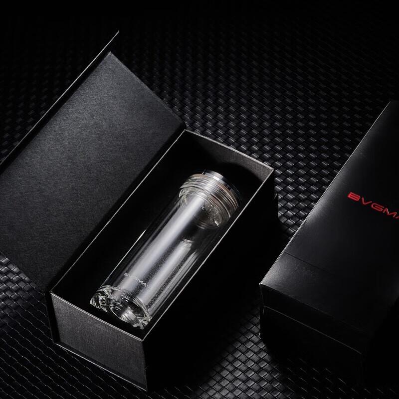 BVGMAV Double Wall Glass Tea Infuser Cup 350ml