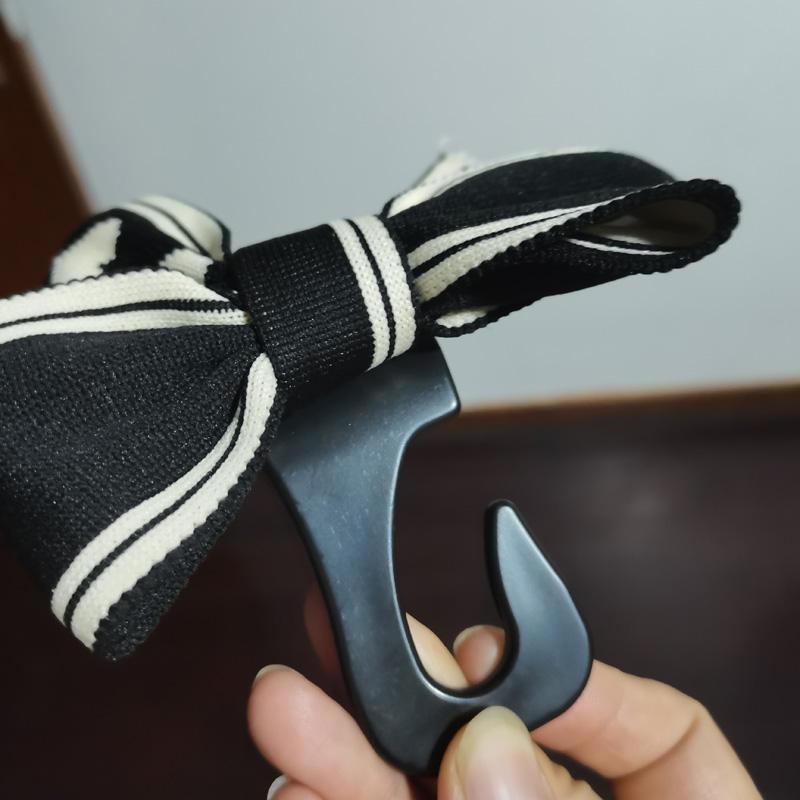 Schleife Auto Haken Sitzlehne Fahrzeug Kopfstütze Organizer Aufbewahrung Aufhänger Lebensmittel Handtasche Frauen Autozubehör