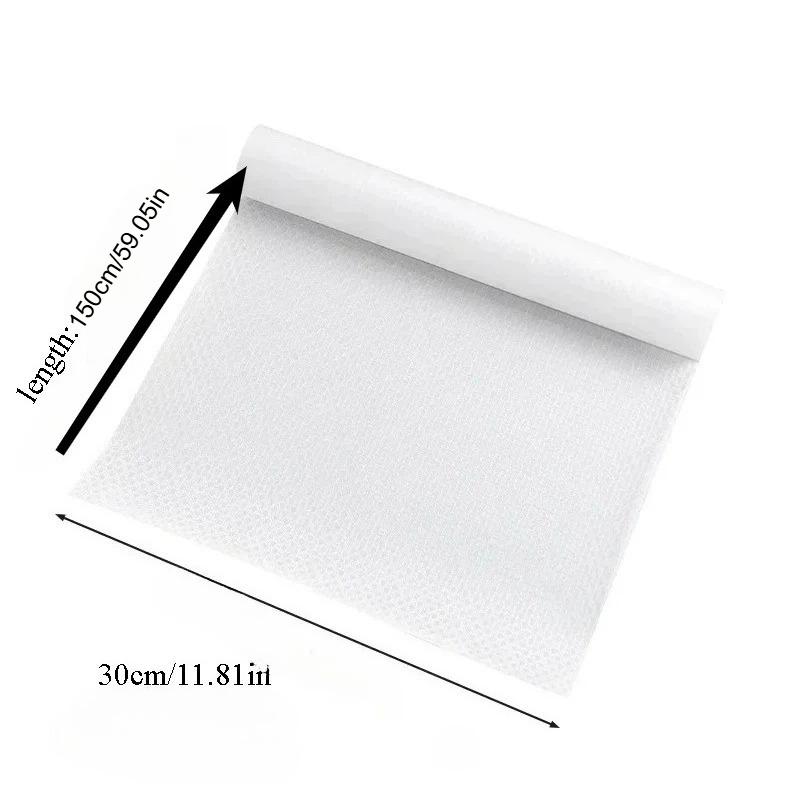 Waterproof Refrigerator Mat 1pc - 30cm*150cm Cabinet Mat, Cabinet Liner, Non-slip Drawer Liners, Fridge Moisture-proof Mat