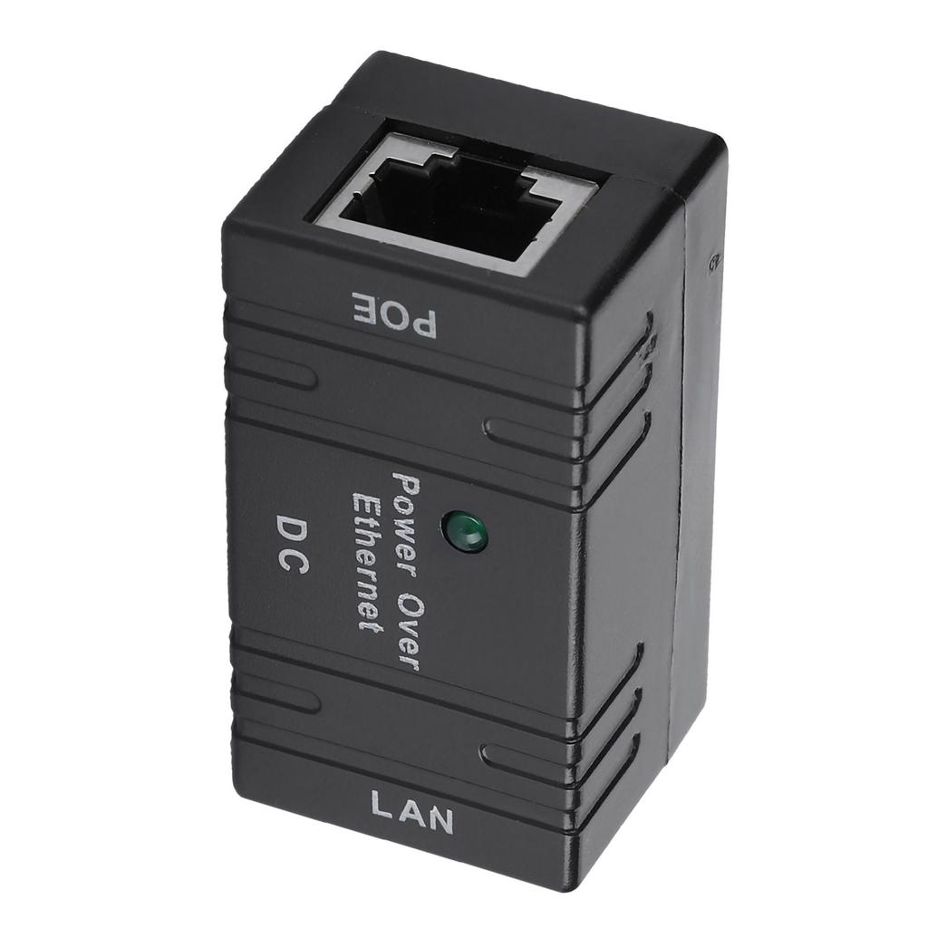 Mini POE Combiner Separator Universal RJ45 Connector AP Network Bridge POE Injector Black