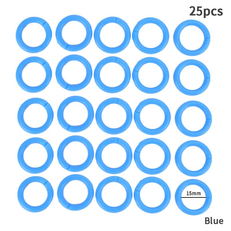 25Pcs Plastic Ring Binder Diy Albums Loose-Leaf Book Hoop Opening Binding Supply