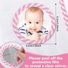 Bear Pattern Washable Baby Memory Book Album with Clear Photo Pocket and Safe Mirror for Capturing Preciously Moment