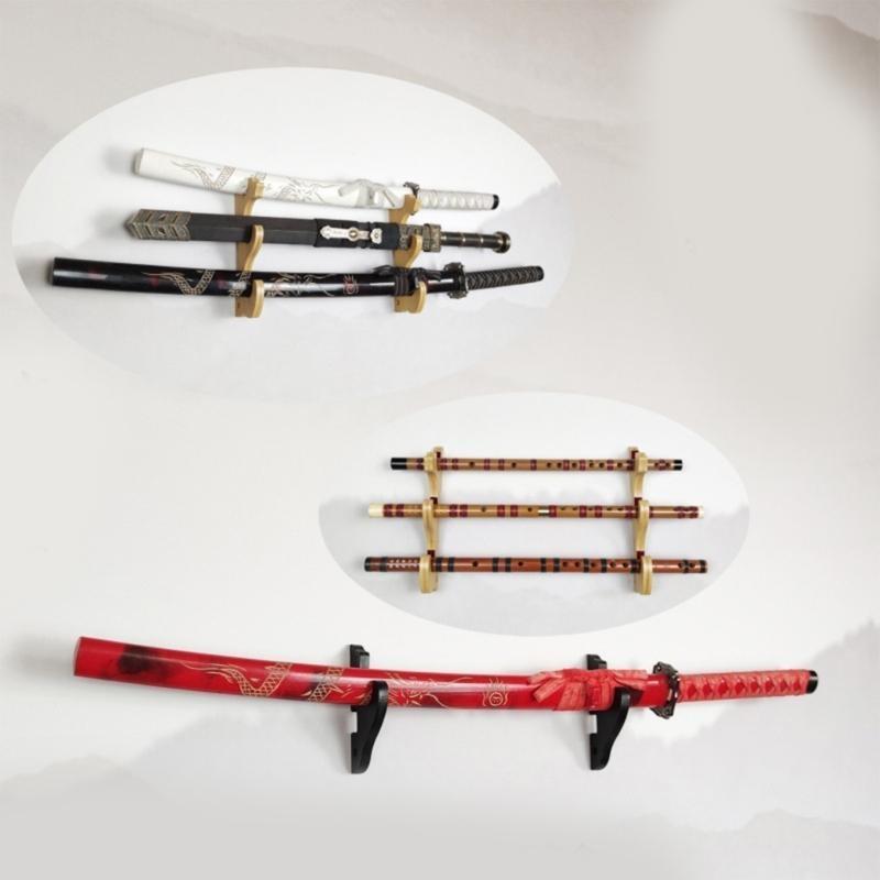 Einfach zu montierender wandmontierter Schwertständer für Sammlerschwerter Präsentationsregal