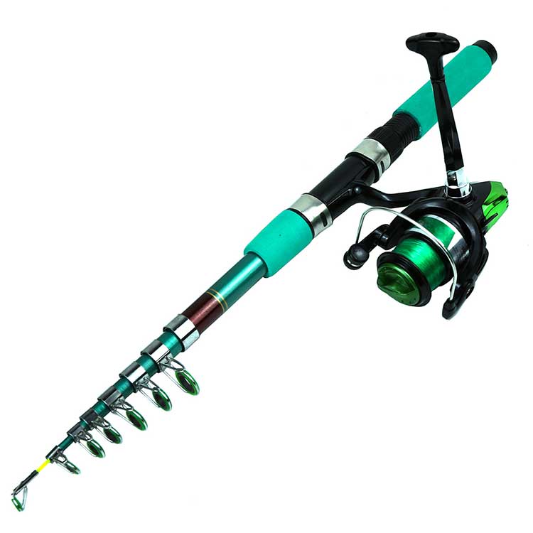 Portable Travel Kit Spinning Reel Freshman Travel Fishing Rod and Reel Combo Set with Bait Accessory Box