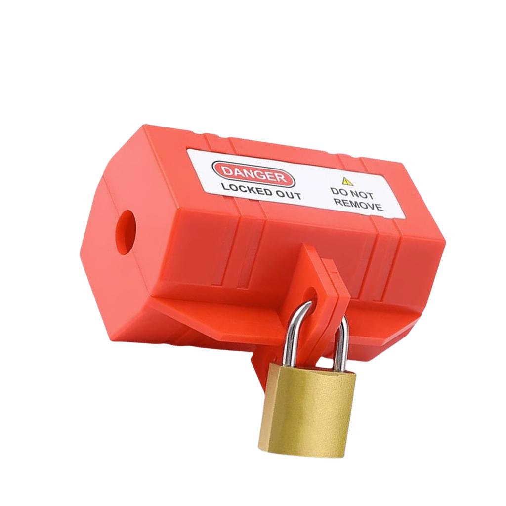 Steckersperrvorrichtung mit Verriegelungsetikett Kunststoff-Tagout-Stecker Stromsperre Elektrostöpsel & Thermostatstecker-Sperre Langlebig