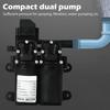 Car Washer 12V Booster Pump Car Cleaning Energy Efficient Low Current Draw High Flow Capacity For Boats For Caravans